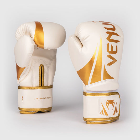 Venum Challenger 2.5 Boxing Gloves – White/Gold