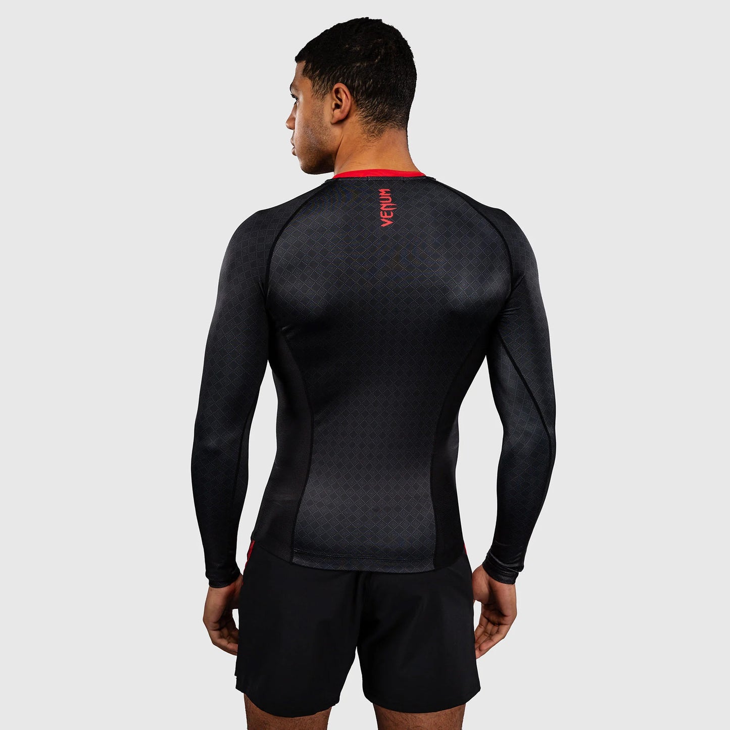 Venum x Roger Gracie Signature Long Sleeve Rash Guard Black/Red - The Fight Club