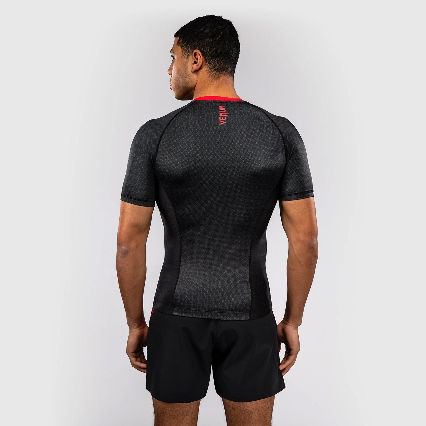 Venum x Roger Gracie Signature Short Sleeve Rash Guard Black/Red - The Fight Club