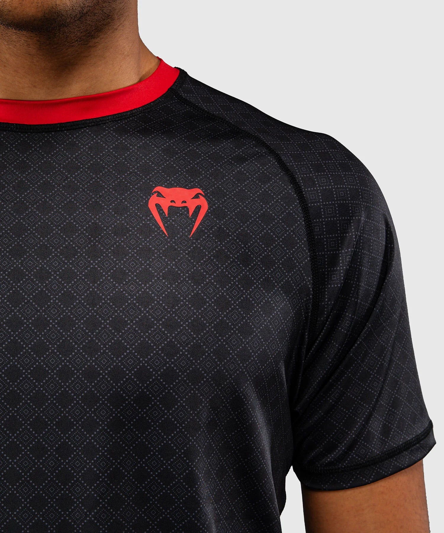 Venum x Roger Gracie Signature Dry Tech T-Shirt Black/Red - The Fight Club