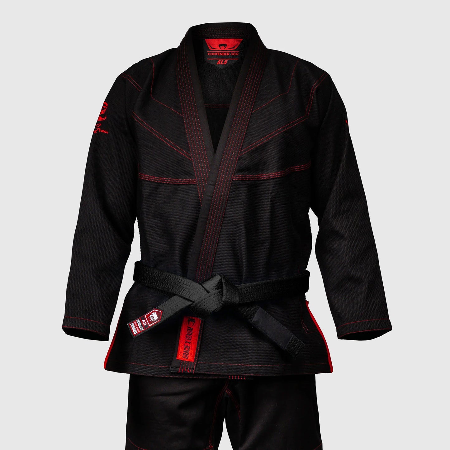 Venum x Roger Gracie Signature BJJ Gi Black/Red - The Fight Club