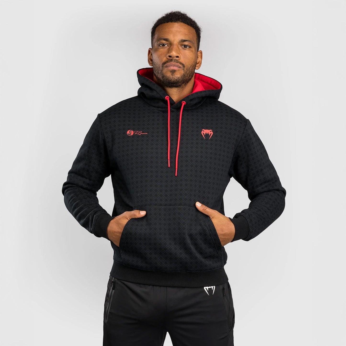 Venum x Roger Gracie Signature Hoodie Black/Red - The Fight Club