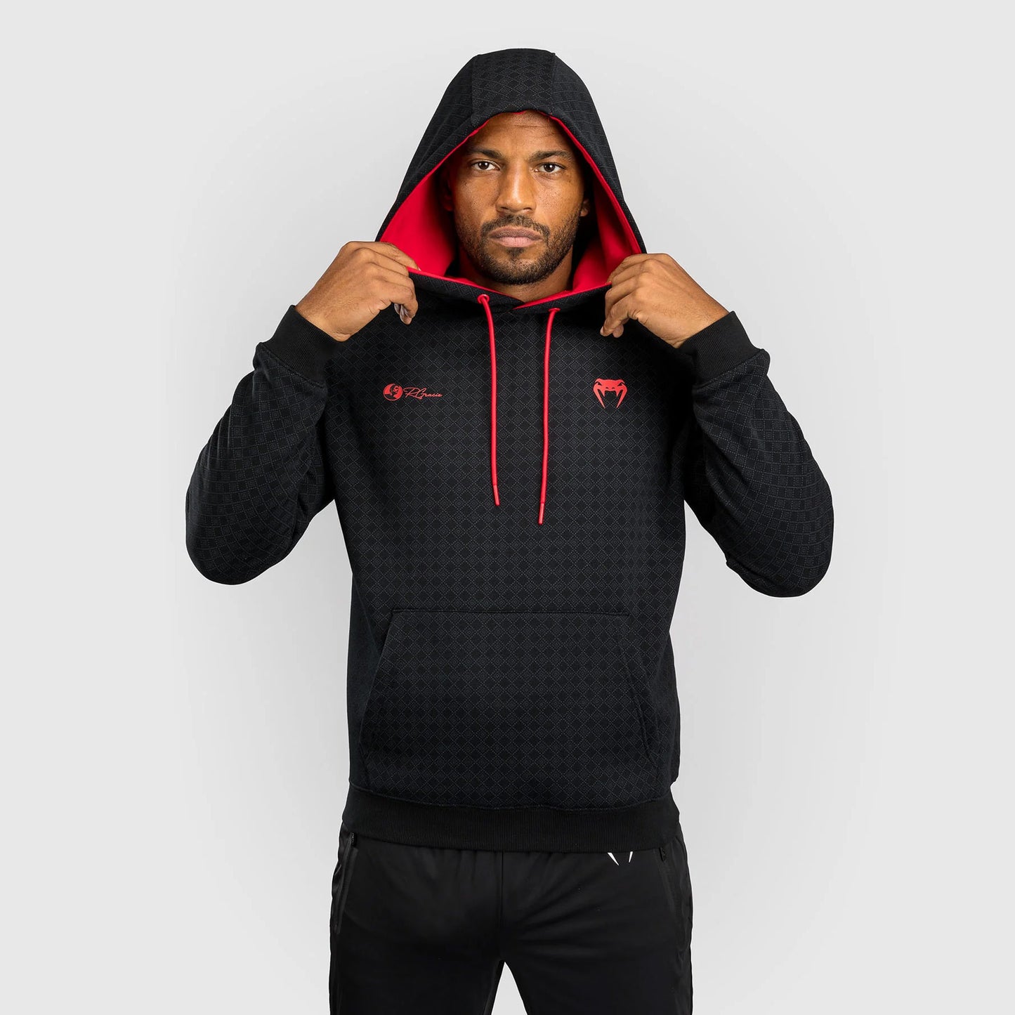 Venum x Roger Gracie Signature Hoodie Black/Red - The Fight Club