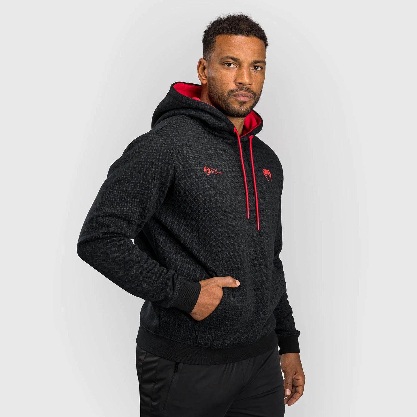 Venum x Roger Gracie Signature Hoodie Black/Red - The Fight Club