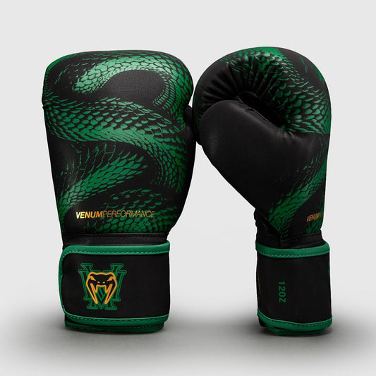Venum Matupa Boxing Gloves Black/Green/Gold - The Fight Club