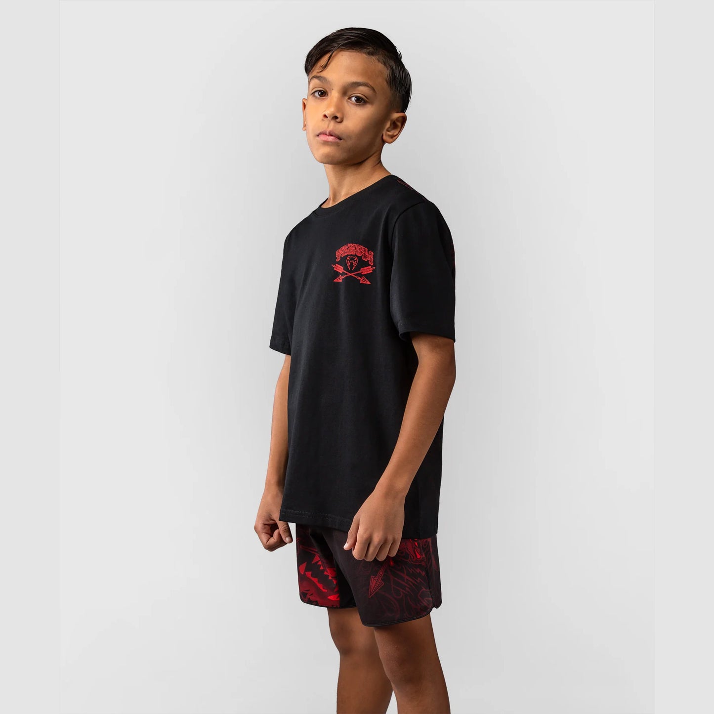 Venum Wolf Atak Kids T-Shirt Black/Red - The Fight Club