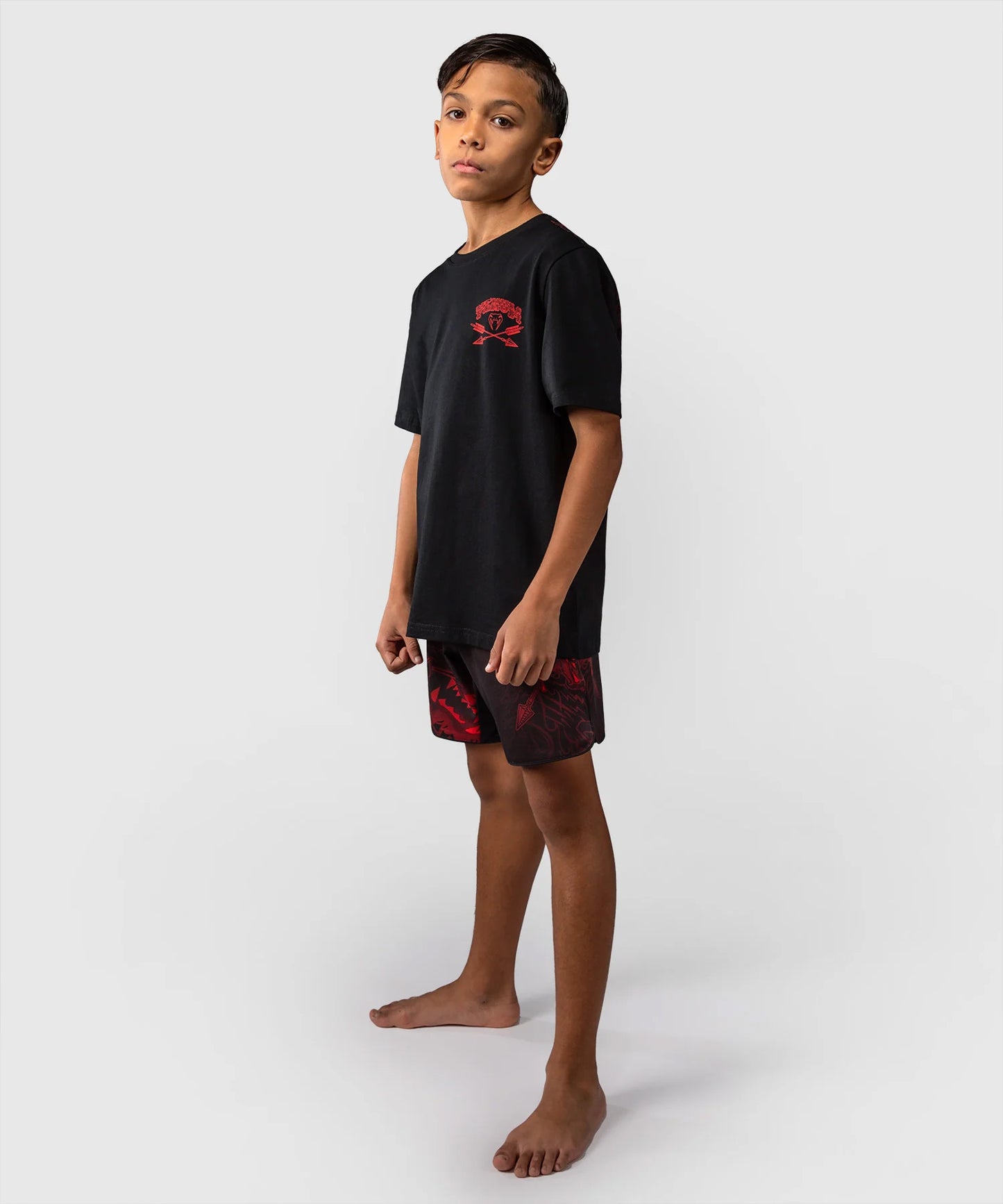 Venum Wolf Atak Kids T-Shirt Black/Red - The Fight Club