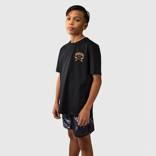 Venum Wolf Atak Kids T-Shirt Black/Grey - The Fight Club