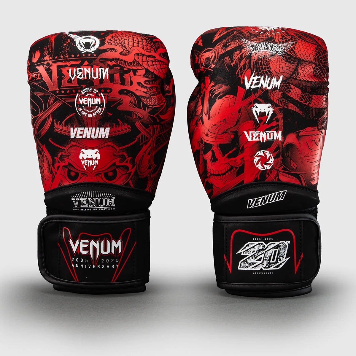 Venum 20th Anniversary Boxing Gloves Black/Red - The Fight Club