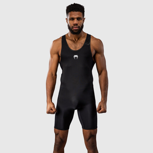 Venum Challenger Men's Wrestling Singlet Black - The Fight Club