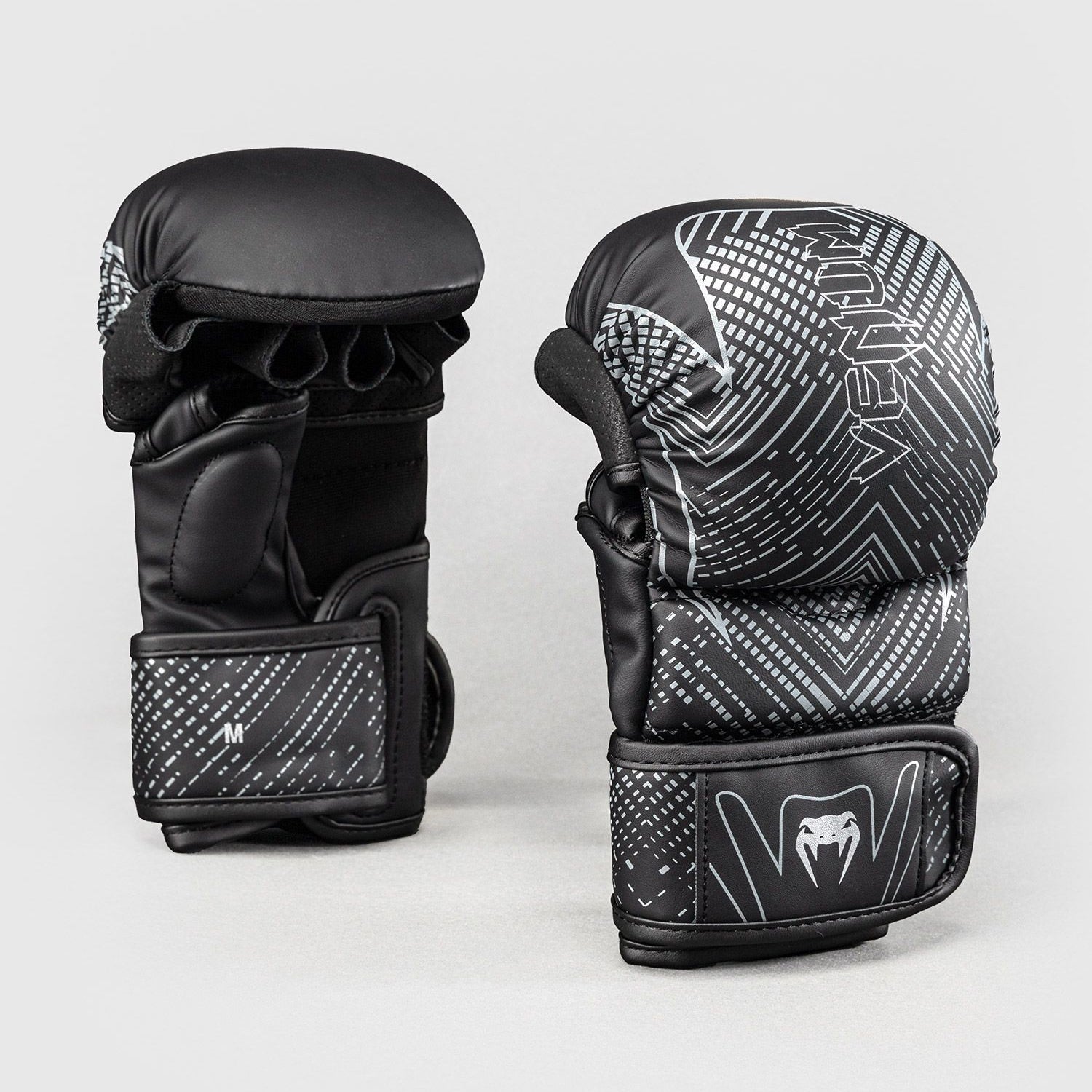 Venum Midnight Fury Sparring Gloves Black/Grey/Silver - The Fight Club