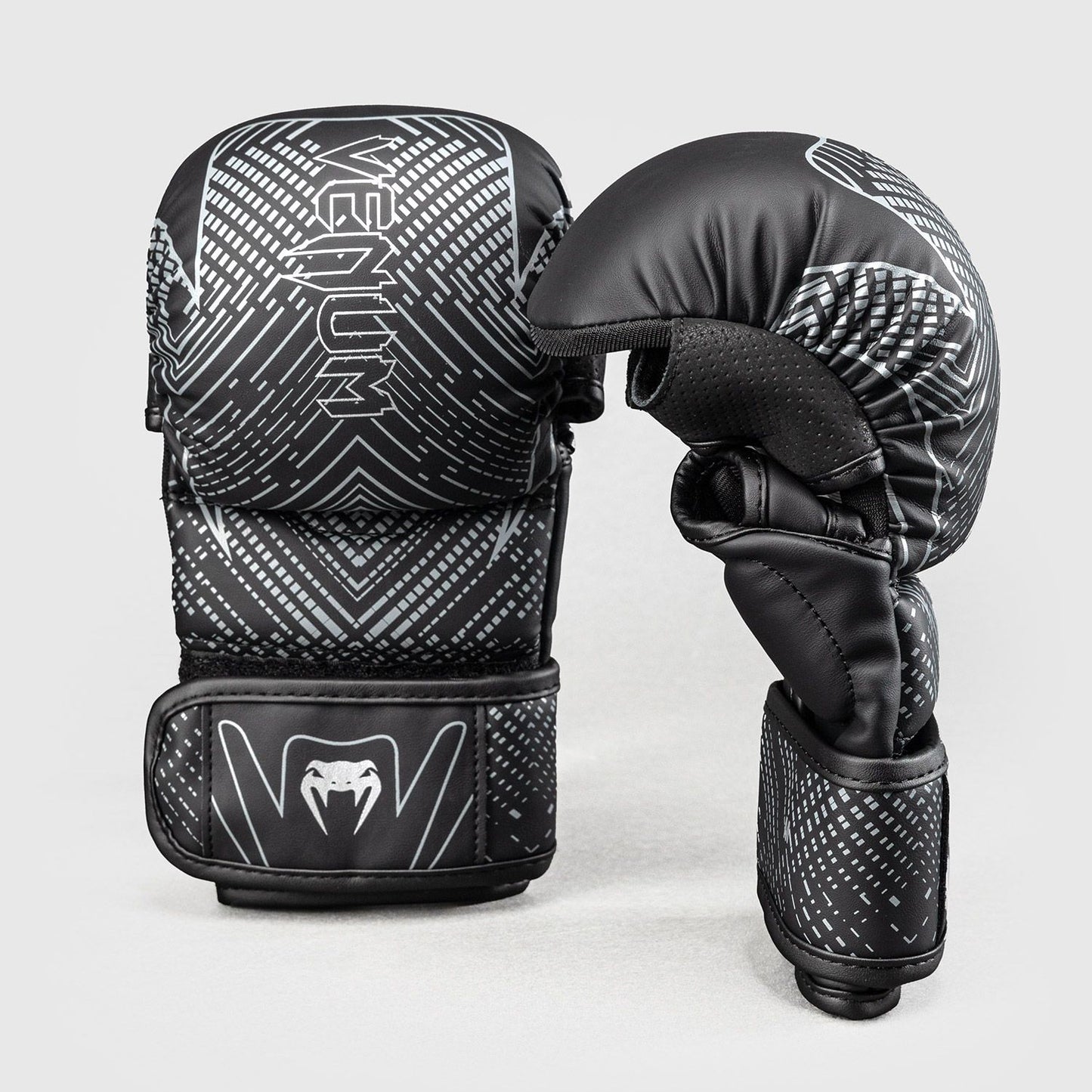 Venum Midnight Fury Sparring Gloves Black/Grey/Silver - The Fight Club