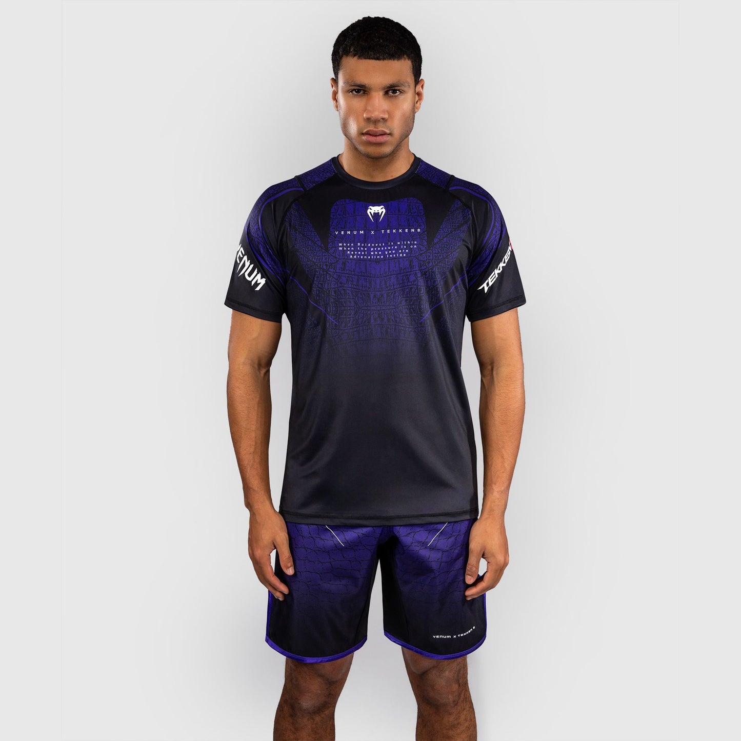 Venum x TEKKEN 8 Dry-Tech T-Shirt Kazuya Black/Purple - The Fight Club