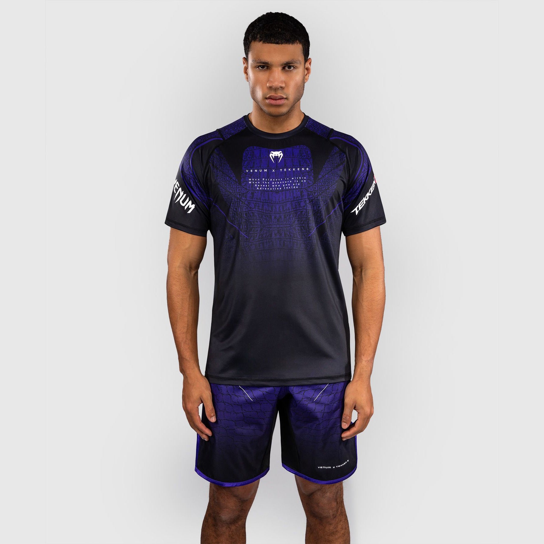 Venum x TEKKEN 8 Dry-Tech T-Shirt Kazuya Black/Purple - The Fight Club