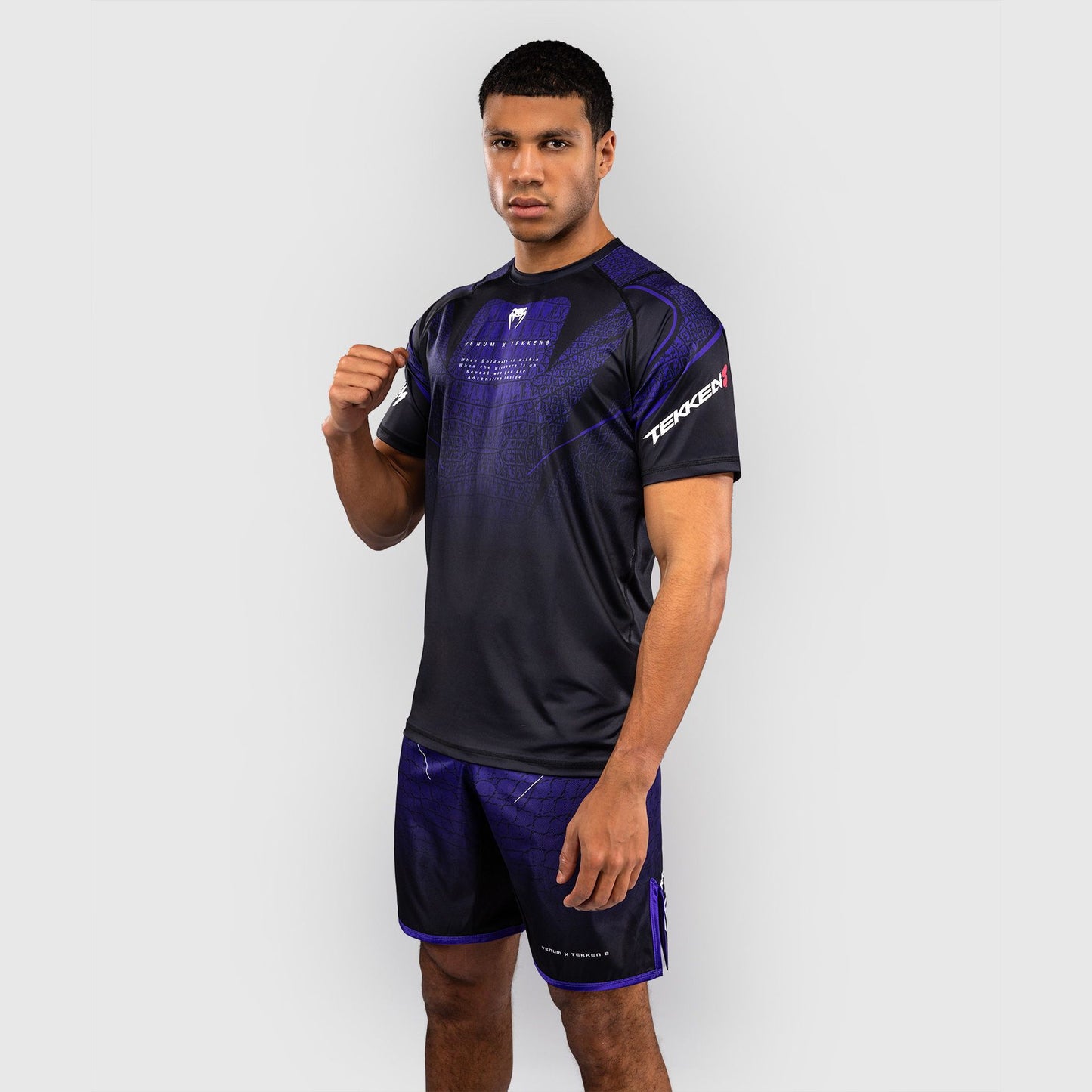 Venum x TEKKEN 8 Dry-Tech T-Shirt Kazuya Black/Purple - The Fight Club