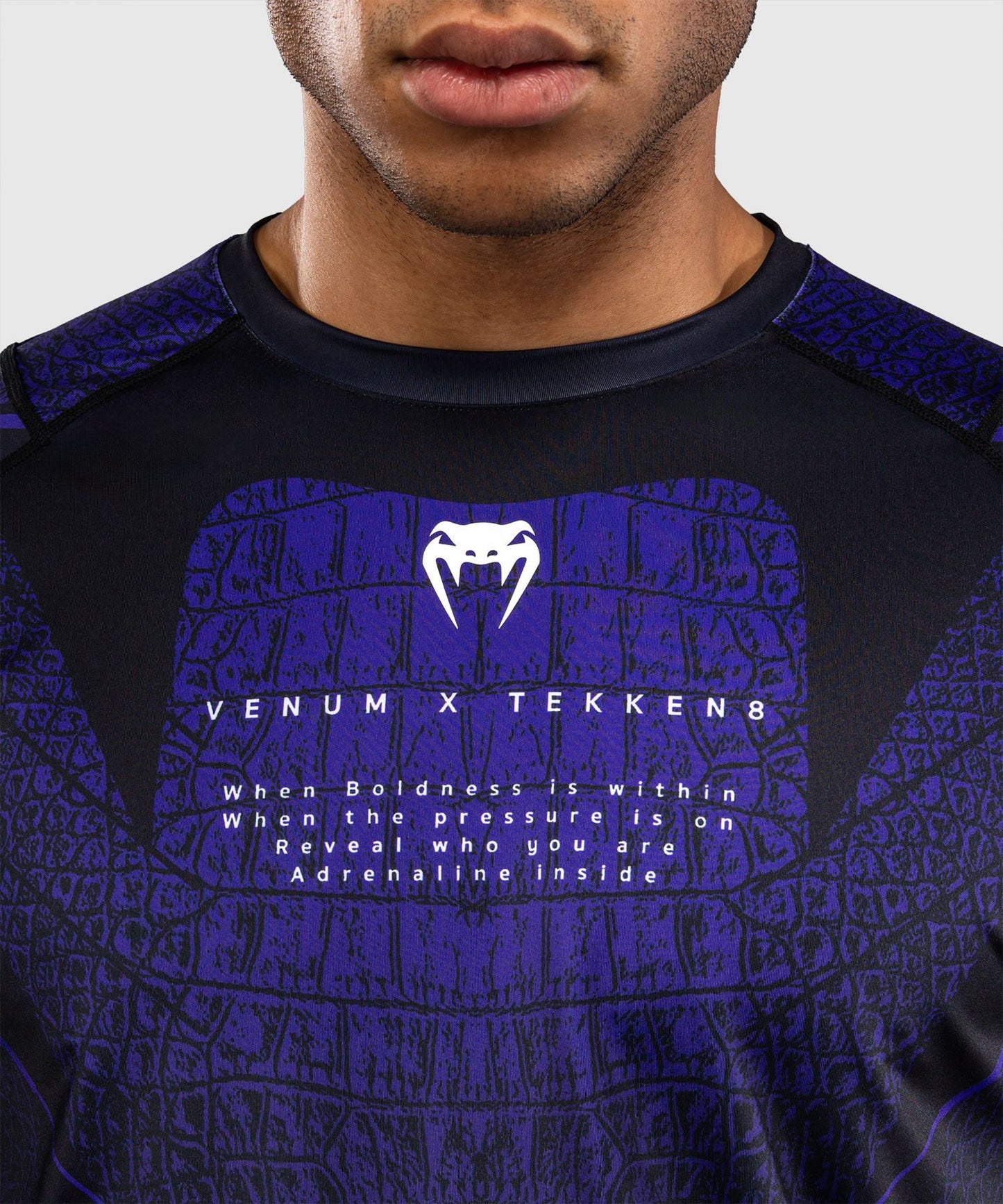 Venum x TEKKEN 8 Dry-Tech T-Shirt Kazuya Black/Purple - The Fight Club