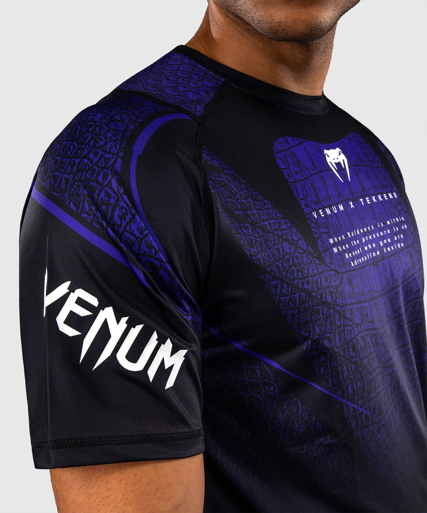 Venum x TEKKEN 8 Dry-Tech T-Shirt Kazuya Black/Purple - The Fight Club
