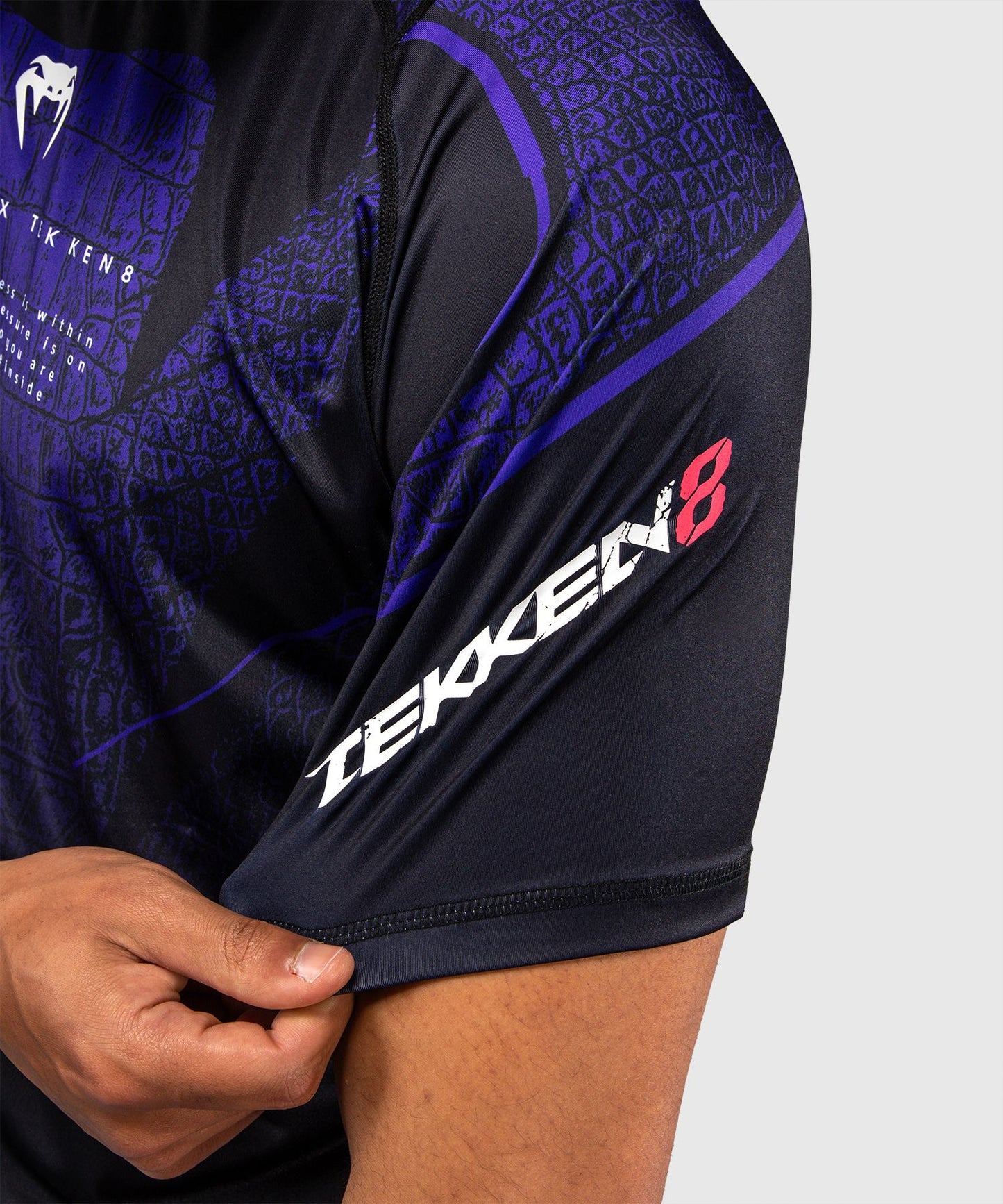 Venum x TEKKEN 8 Dry-Tech T-Shirt Kazuya Black/Purple - The Fight Club