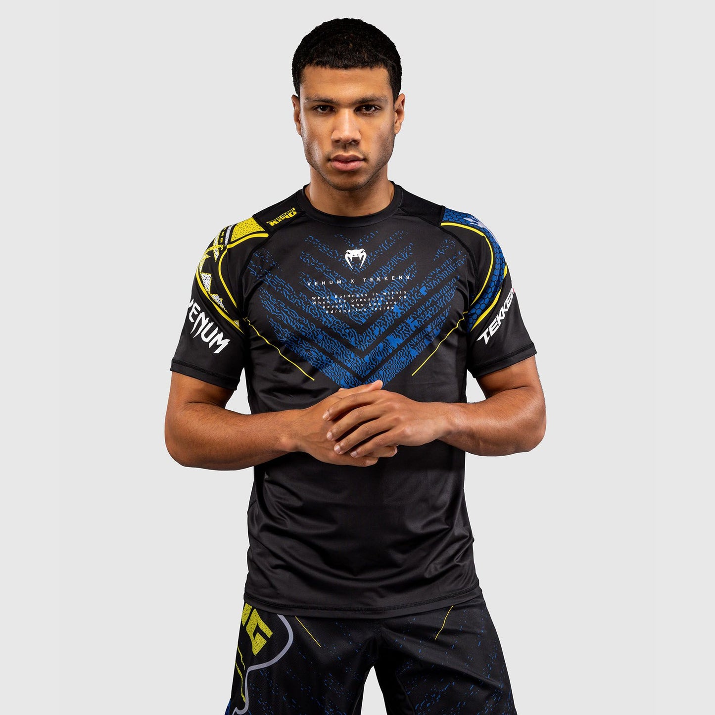Venum x TEKKEN 8 Dry-Tech T-Shirt King Black/Yellow - The Fight Club