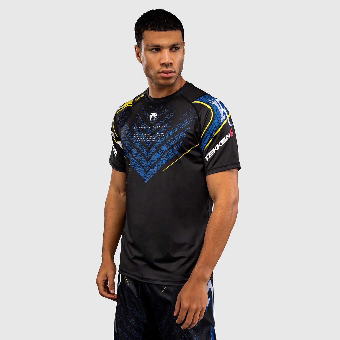 Venum x TEKKEN 8 Dry-Tech T-Shirt King Black/Yellow - The Fight Club