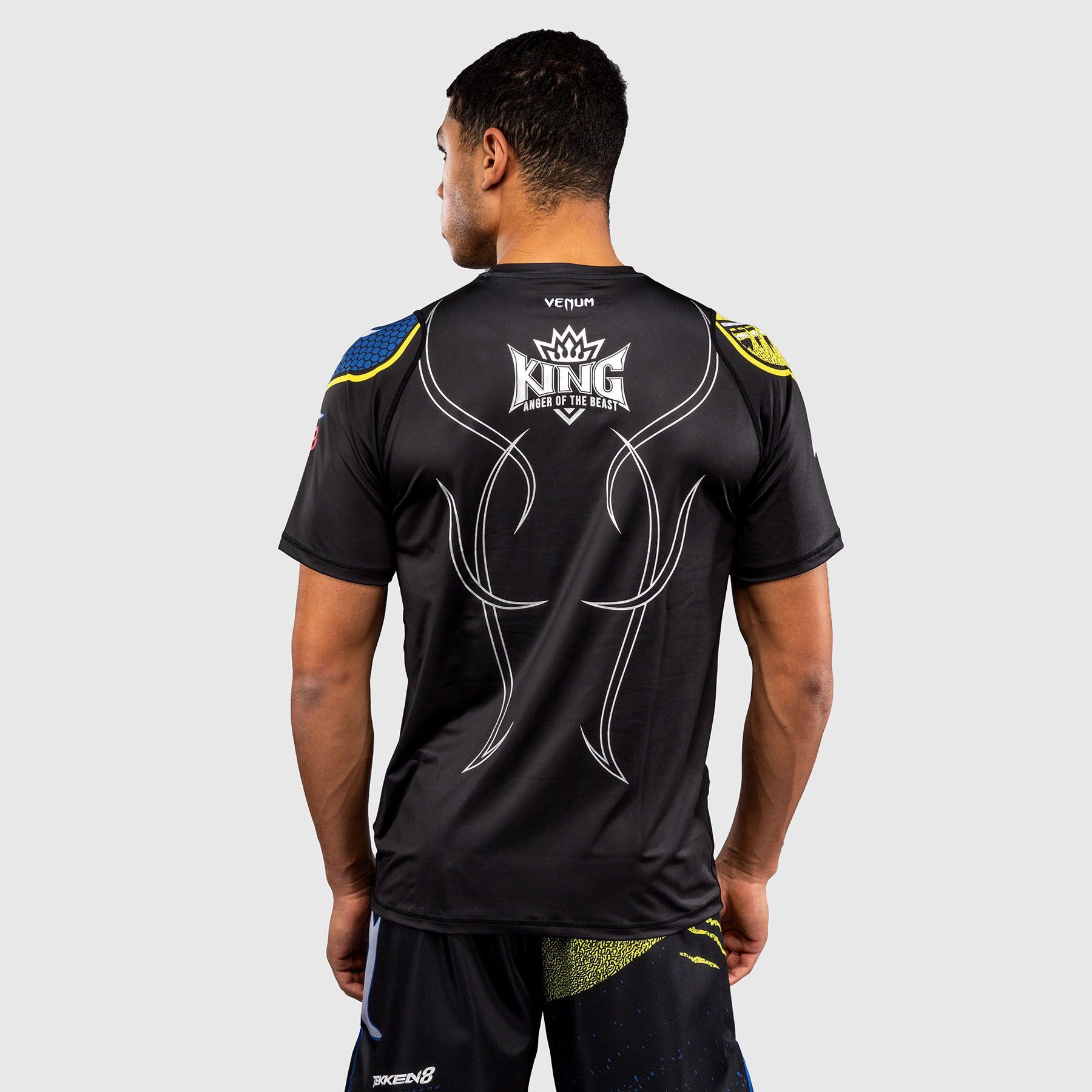 Venum x TEKKEN 8 Dry-Tech T-Shirt King Black/Yellow - The Fight Club