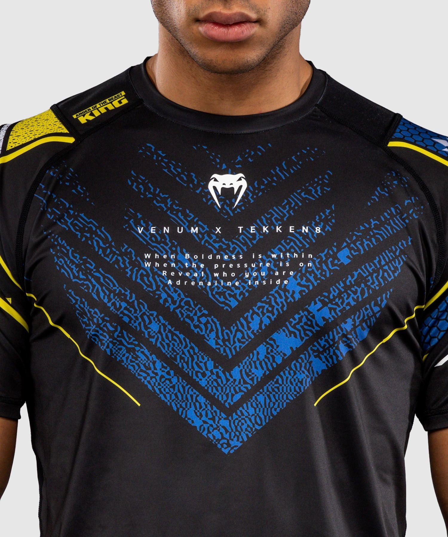 Venum x TEKKEN 8 Dry-Tech T-Shirt King Black/Yellow - The Fight Club