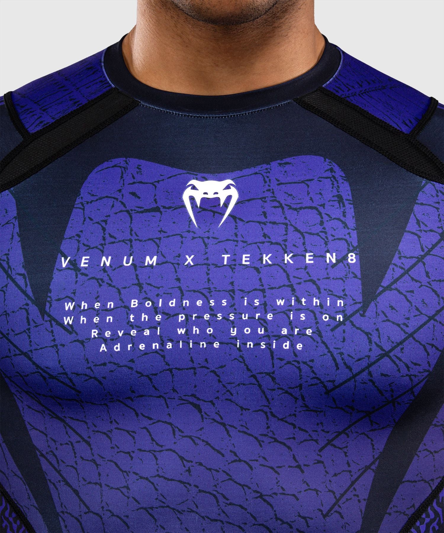 Venum x TEKKEN 8 Long Sleeve Rash Guard Kazuya Black/Purple - The Fight Club