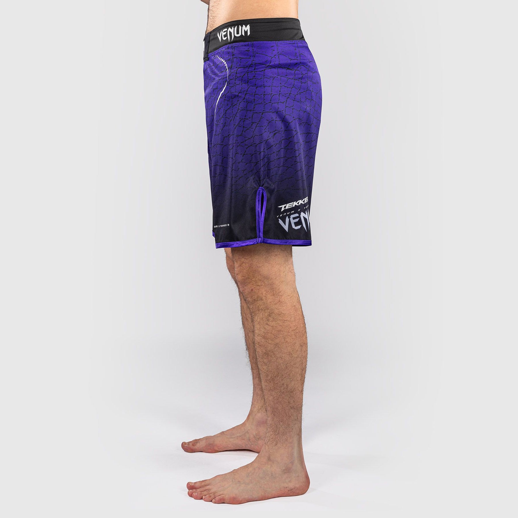 Venum x TEKKEN 8 Fight Shorts Kazuya Black/Purple - The Fight Club