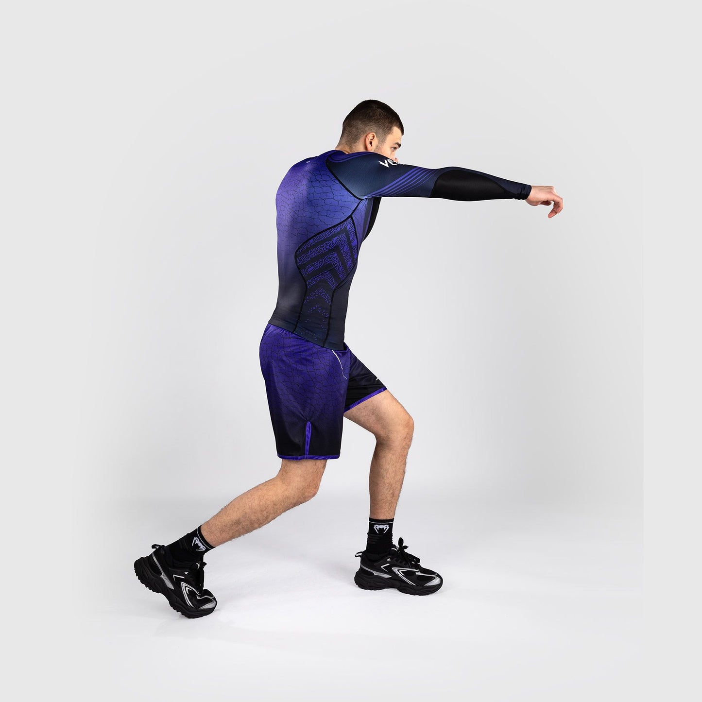 Venum x TEKKEN 8 Fight Shorts Kazuya Black/Purple - The Fight Club