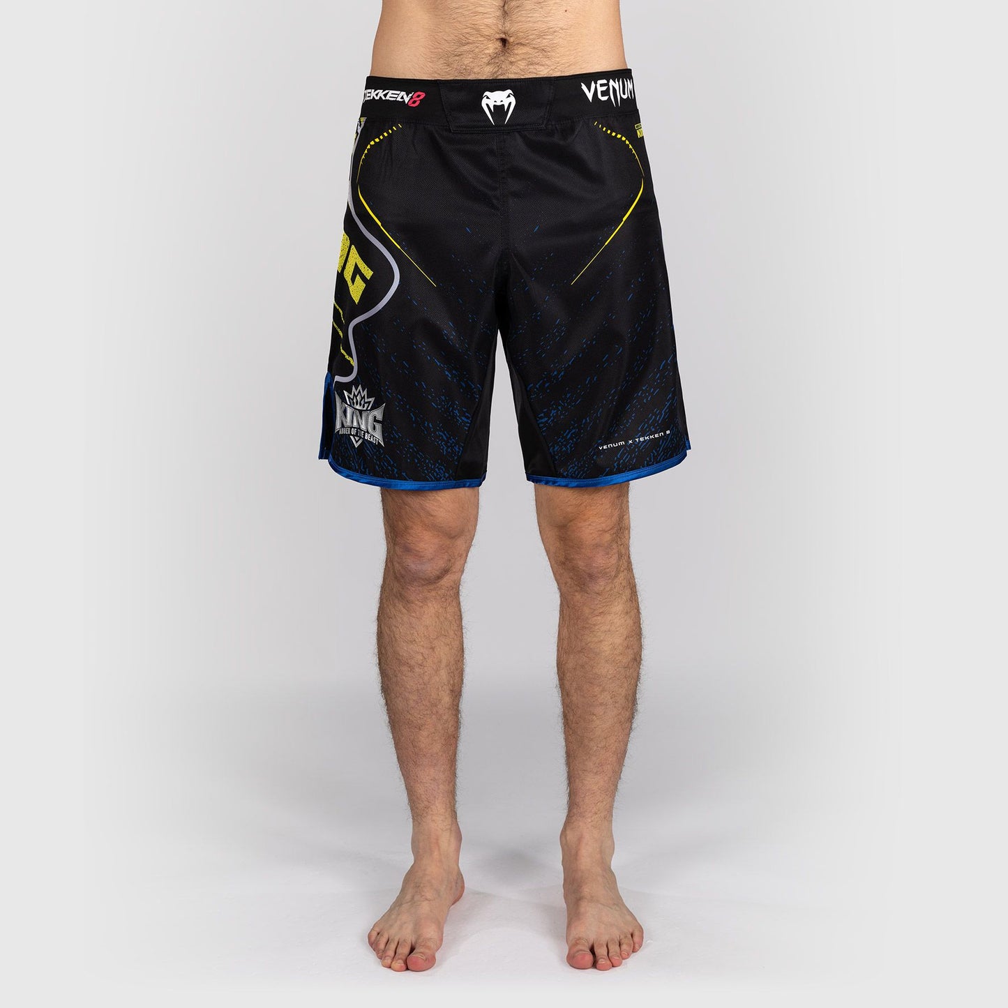 Venum x TEKKEN 8 Fight Shorts King Black/Yellow - The Fight Club