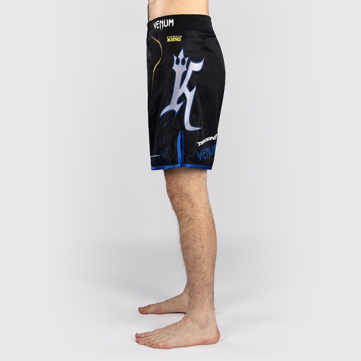 Venum x TEKKEN 8 Fight Shorts King Black/Yellow - The Fight Club