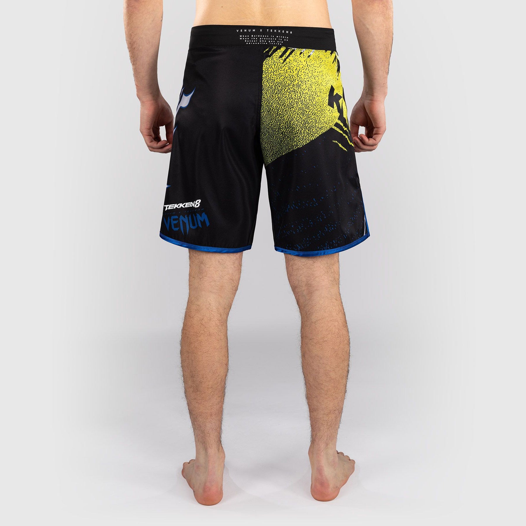 Venum x TEKKEN 8 Fight Shorts King Black/Yellow - The Fight Club
