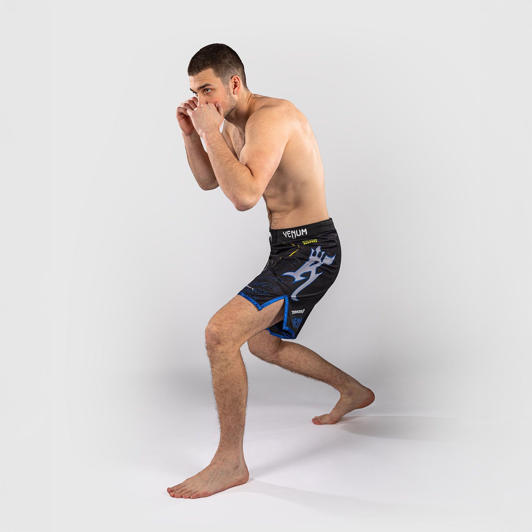 Venum x TEKKEN 8 Fight Shorts King Black/Yellow - The Fight Club