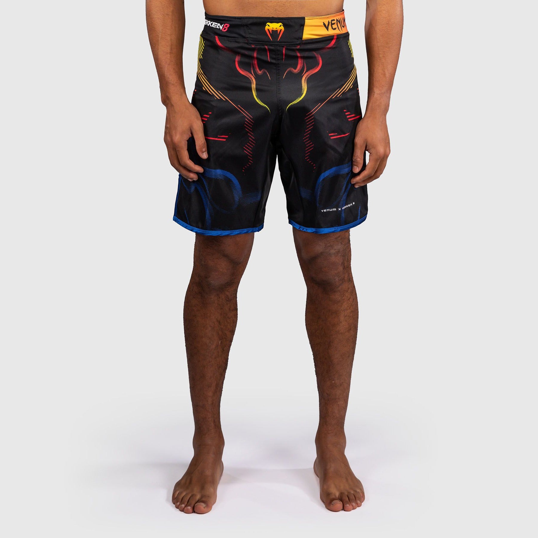 Venum x TEKKEN 8 Fight Shorts Yoshimitsu Black/Orange - The Fight Club