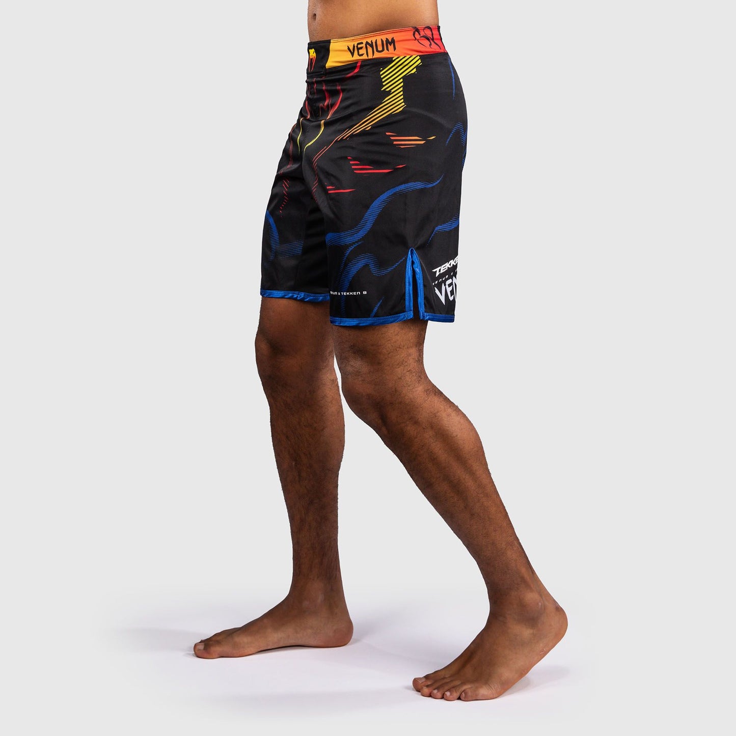 Venum x TEKKEN 8 Fight Shorts Yoshimitsu Black/Orange - The Fight Club