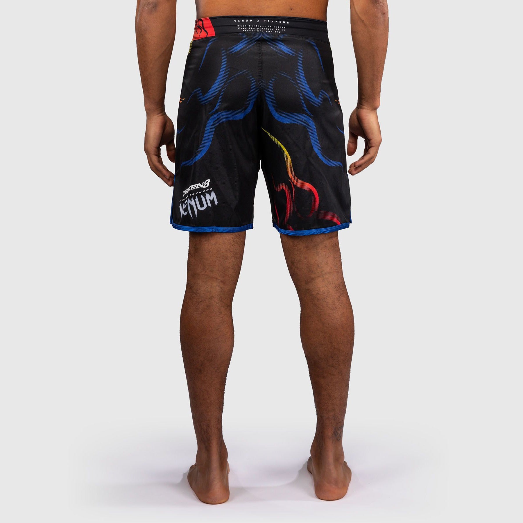 Venum x TEKKEN 8 Fight Shorts Yoshimitsu Black/Orange - The Fight Club