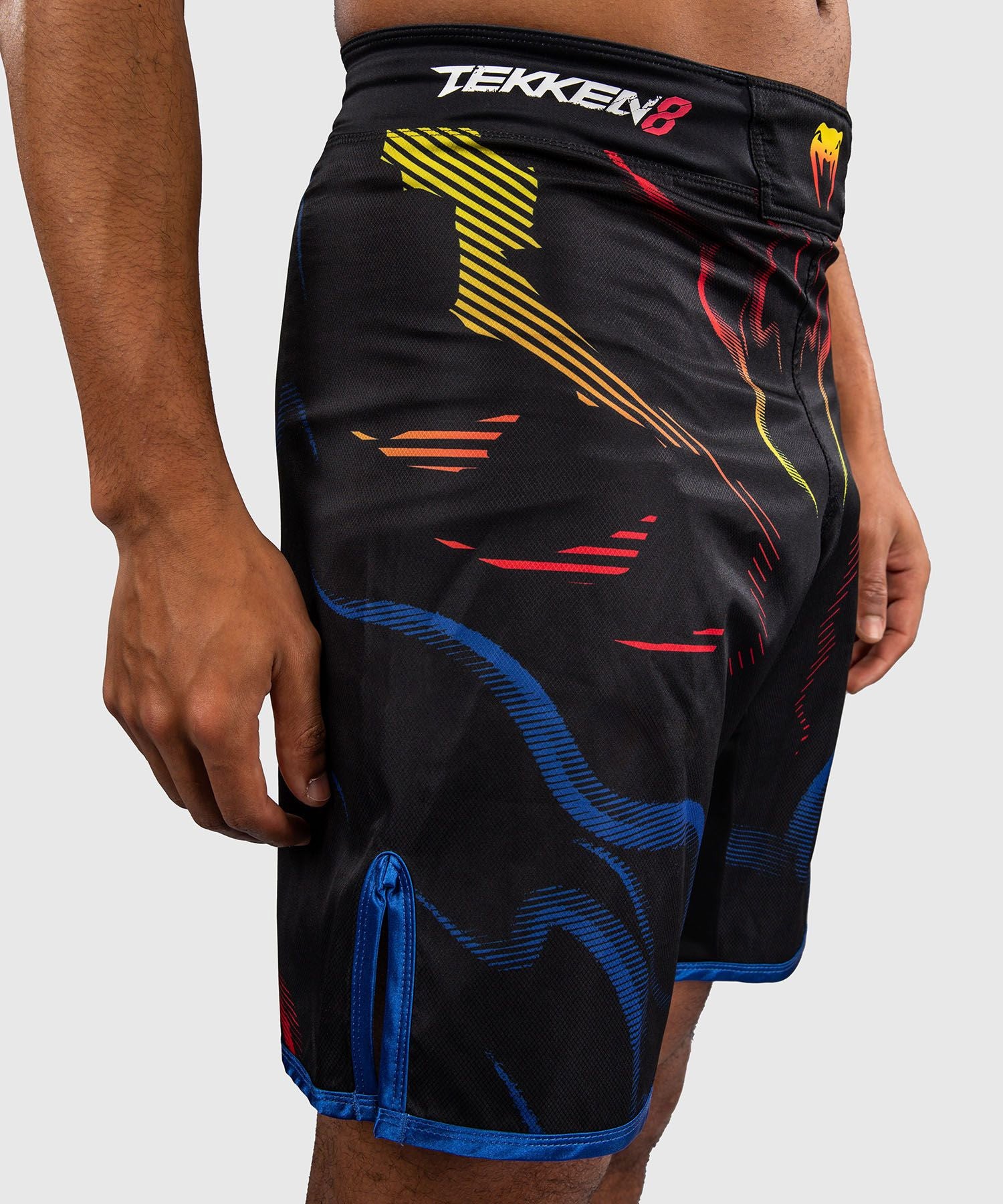 Venum x TEKKEN 8 Fight Shorts Yoshimitsu Black/Orange - The Fight Club
