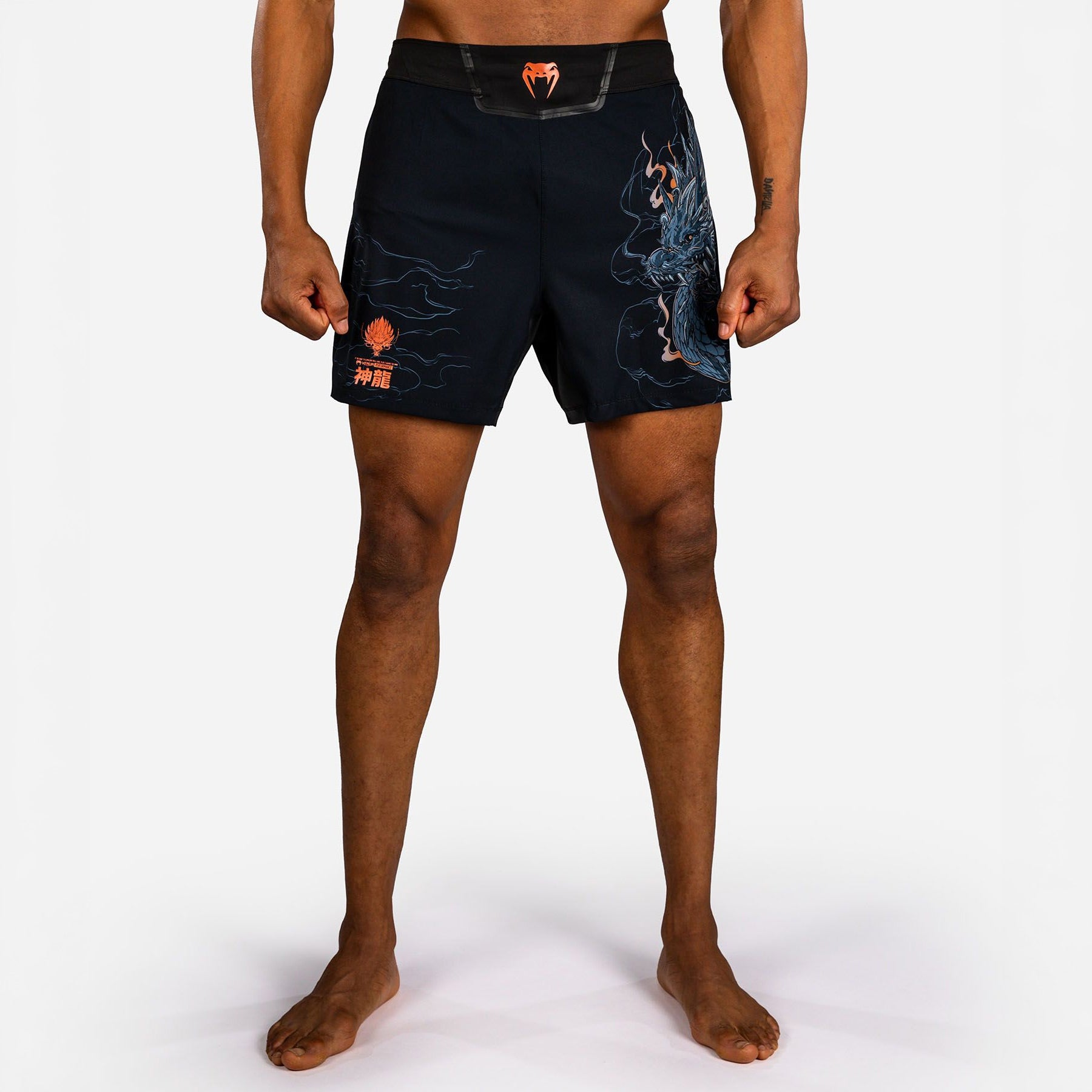Venum Thunder Dragon Fight Shorts - Black/Grey/Copper – The Fight Club