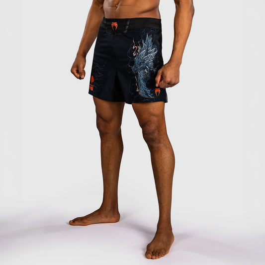 Venum Thunder Dragon Fight Shorts Black/Grey/Copper - The Fight Club