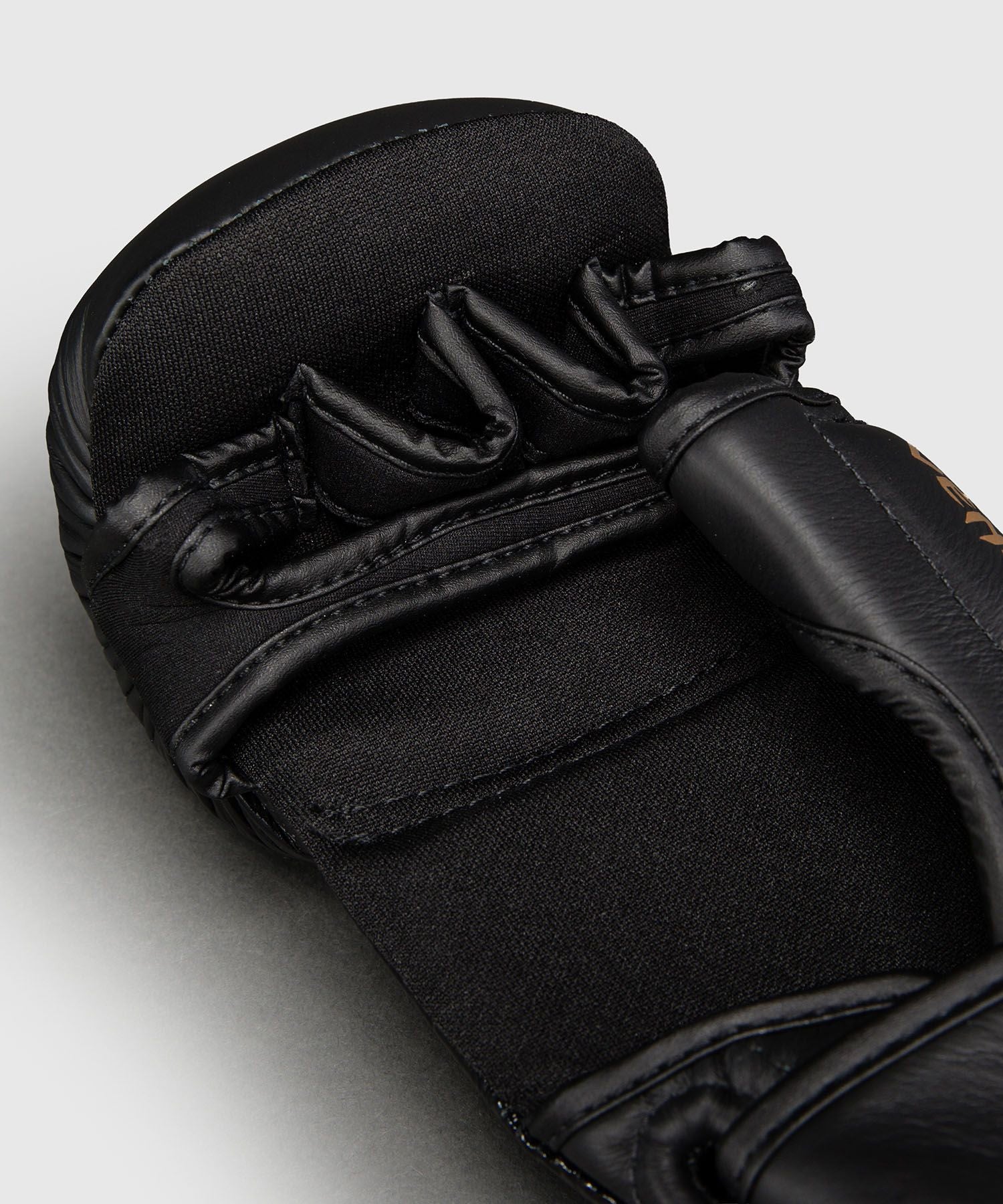 Venum Attack 2.0 Sparring Gloves Leather Black/Gold - The Fight Club