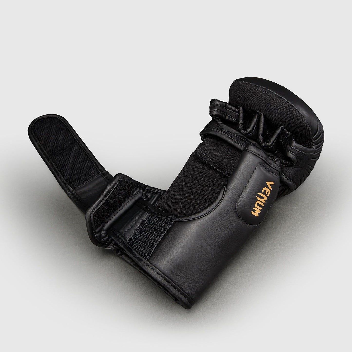 Venum Attack 2.0 Sparring Gloves Leather Black/Gold - The Fight Club
