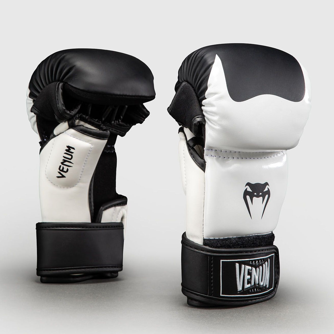 Venum Attack 2.0 Sparring Gloves Black/White - The Fight Club