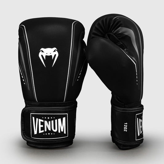 Venum Streamline Boxing Gloves Black/White - The Fight Club