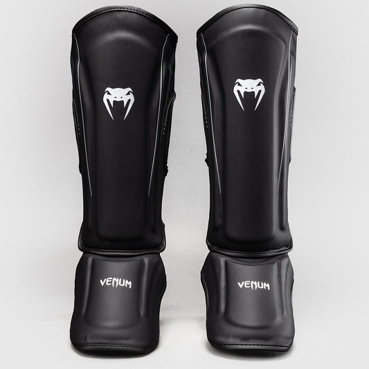 Venum Streamline Shin Guards Black/White - The Fight Club