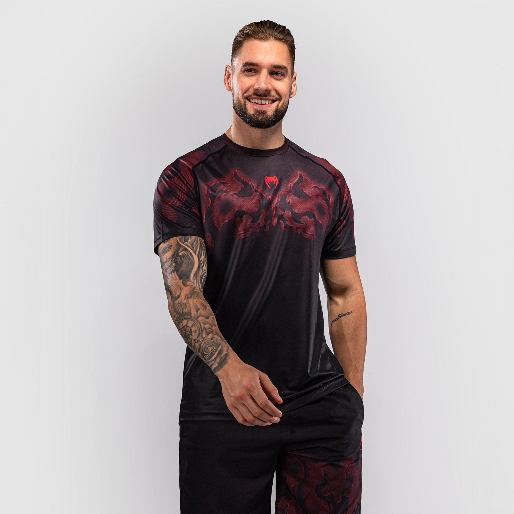 Venum Spectre Dry-Tech T-Shirt Black/Red - The Fight Club