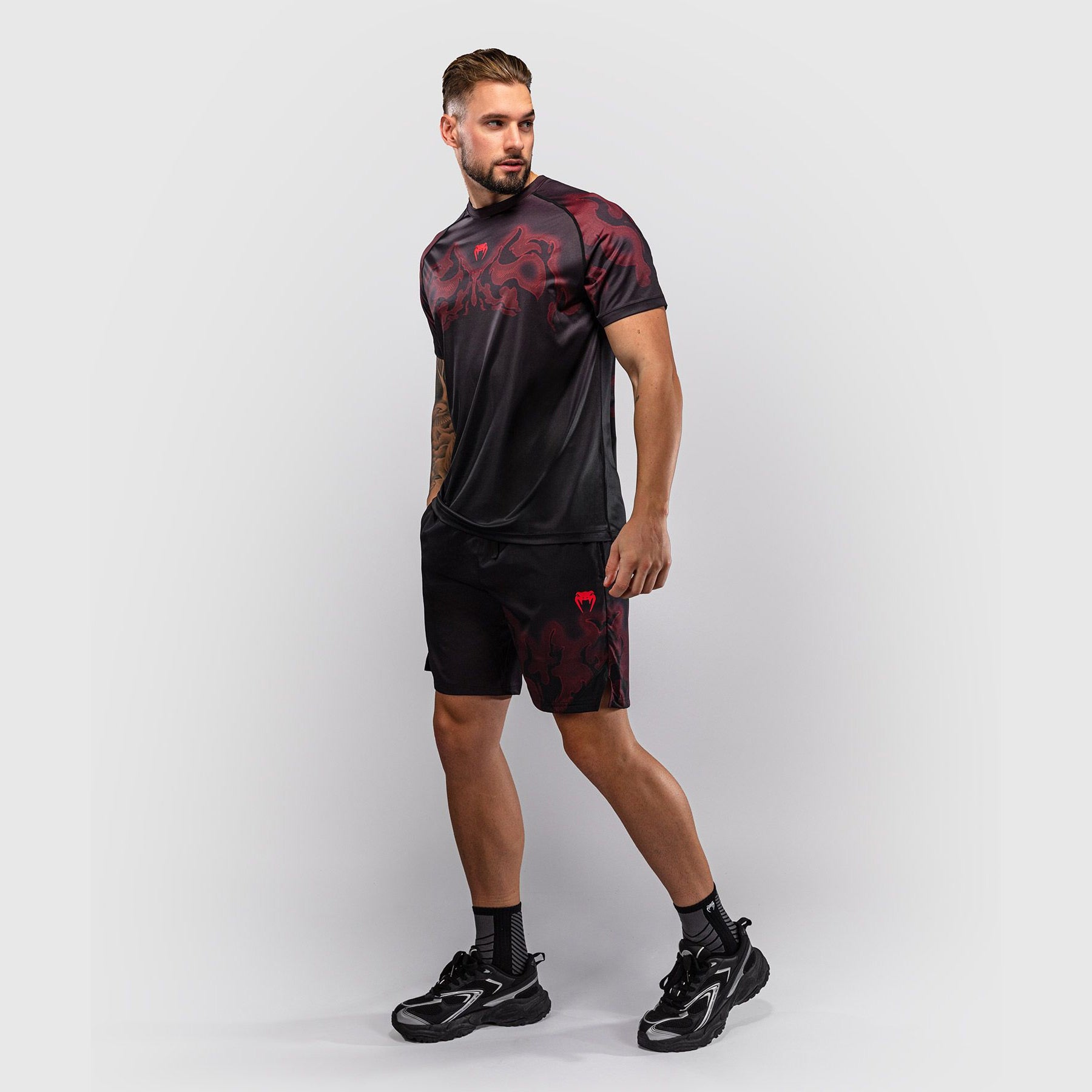 Venum Spectre Dry-Tech T-Shirt Black/Red - The Fight Club