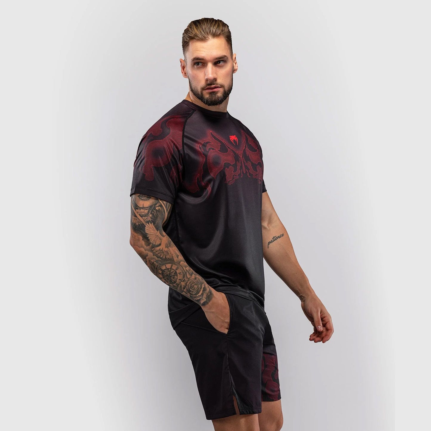 Venum Spectre Dry-Tech T-Shirt Black/Red - The Fight Club