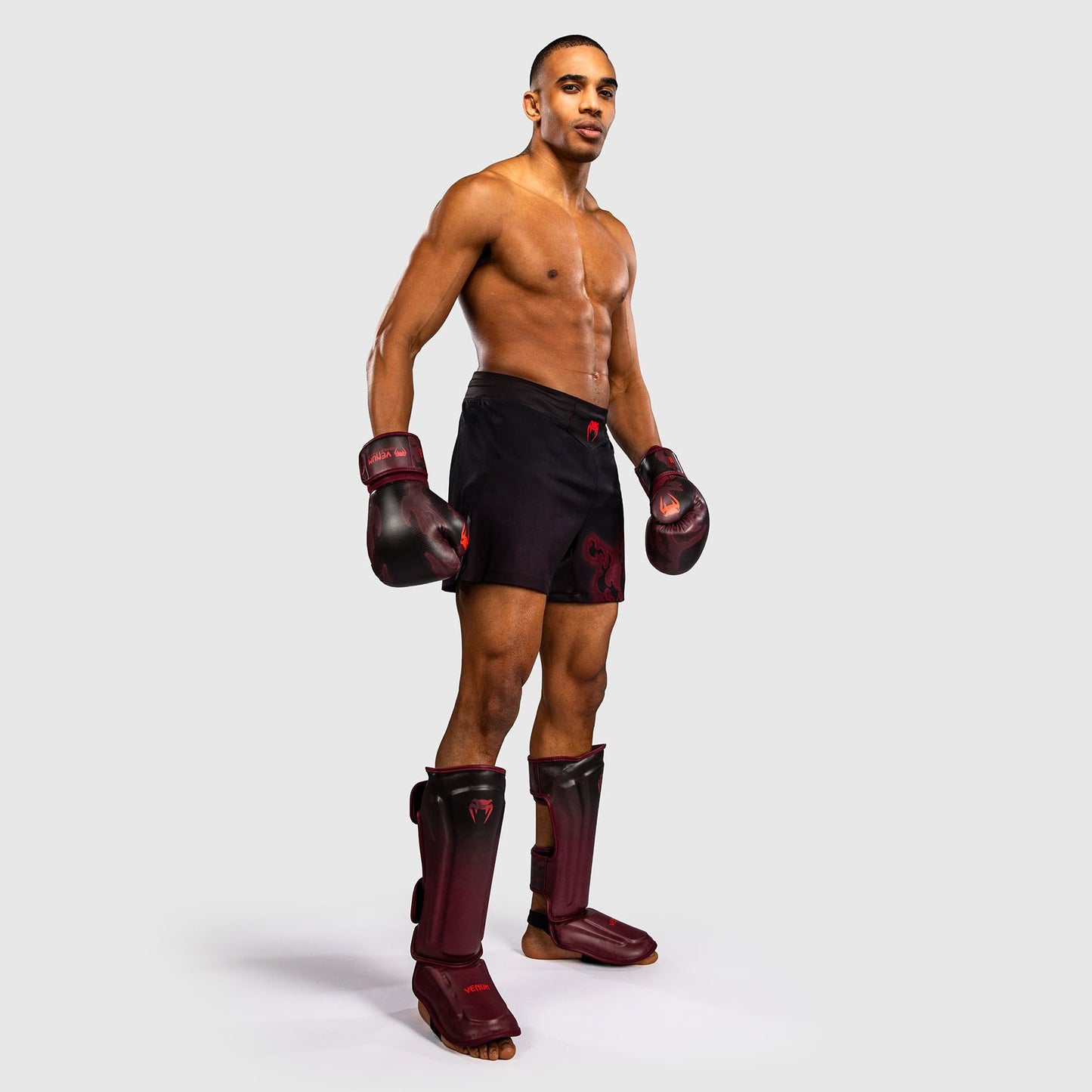 Venum Spectre Fight Shorts Black/Red - The Fight Club