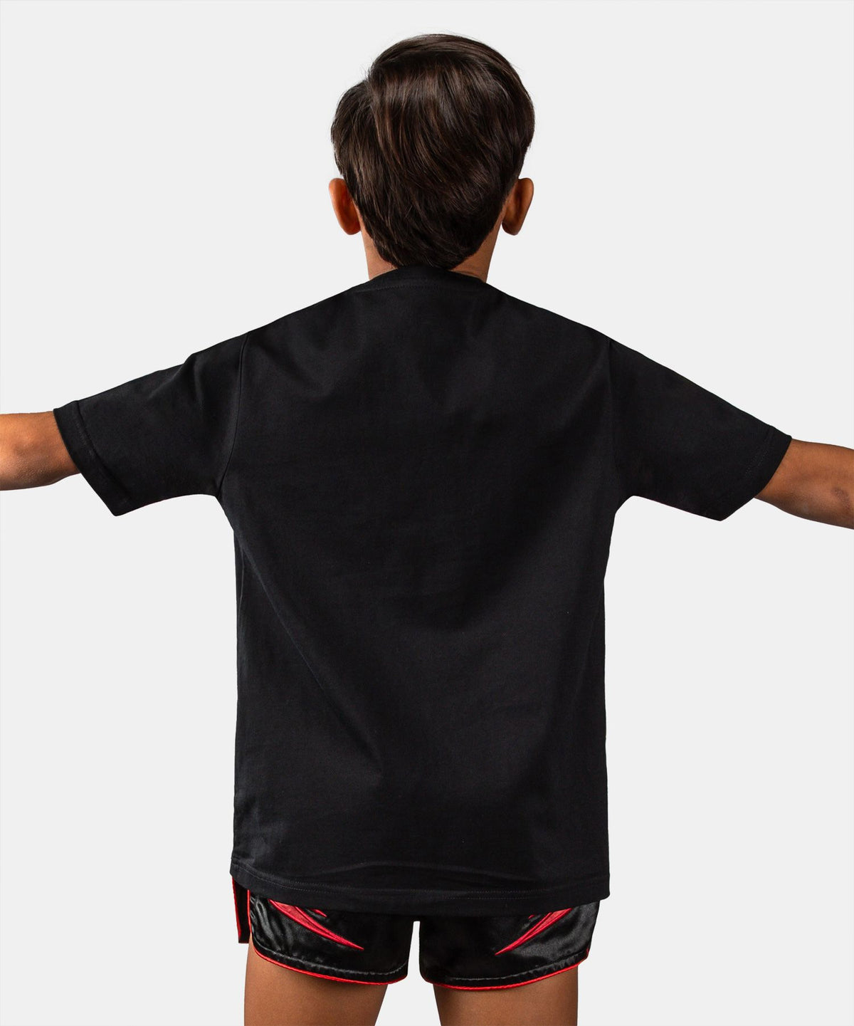 Venum Attack Kids Cotton T–Shirt Black/Red - The Fight Club