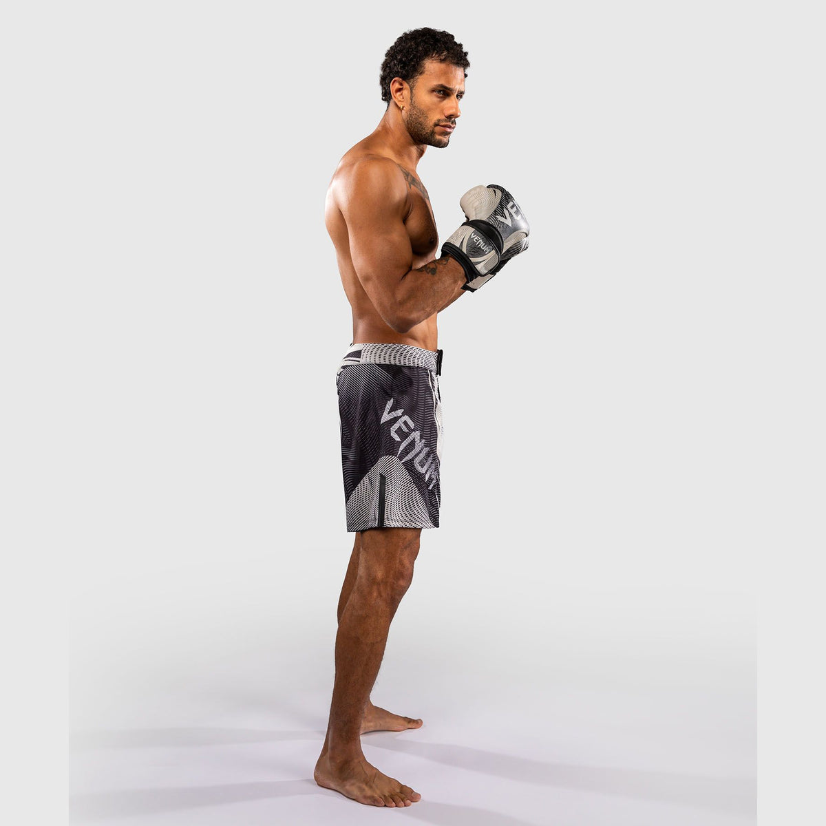Venum Galactic 3.0 Fight Shorts Off-White/Black - The Fight Club